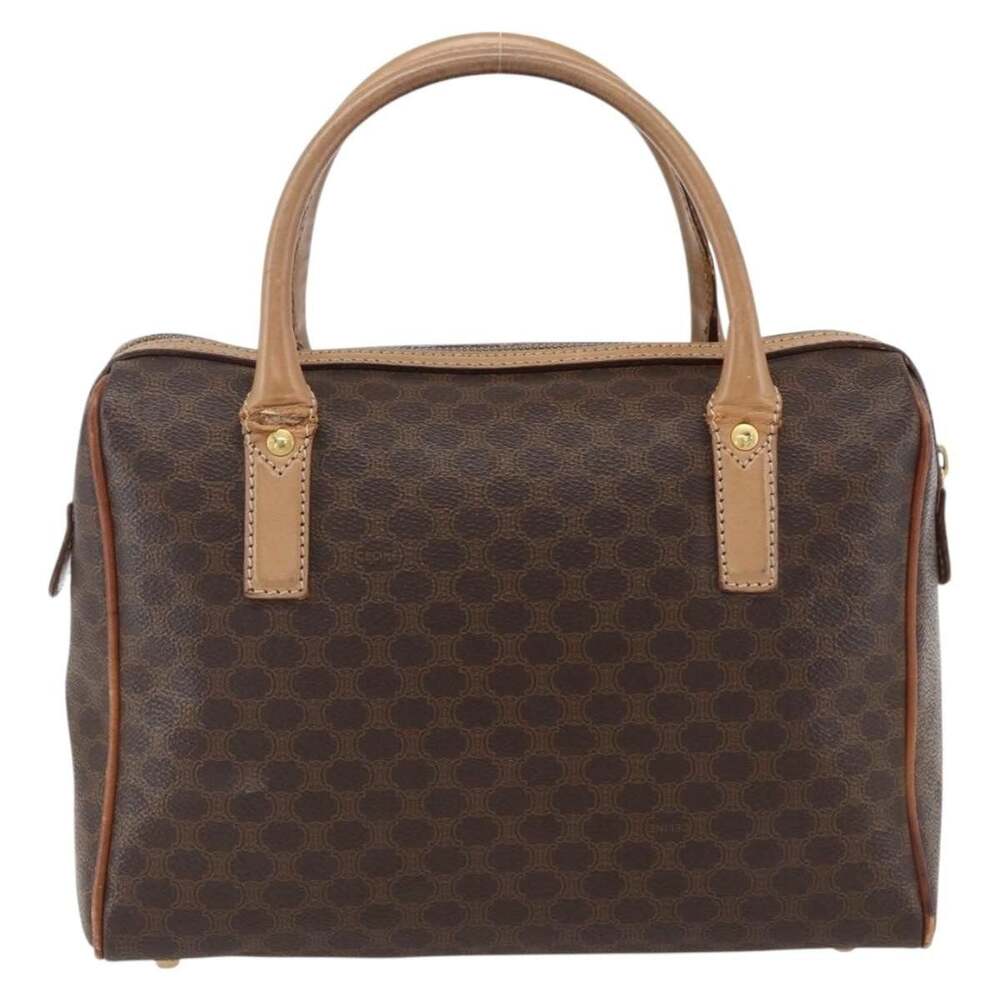 Celine Macadam Handbag Brown